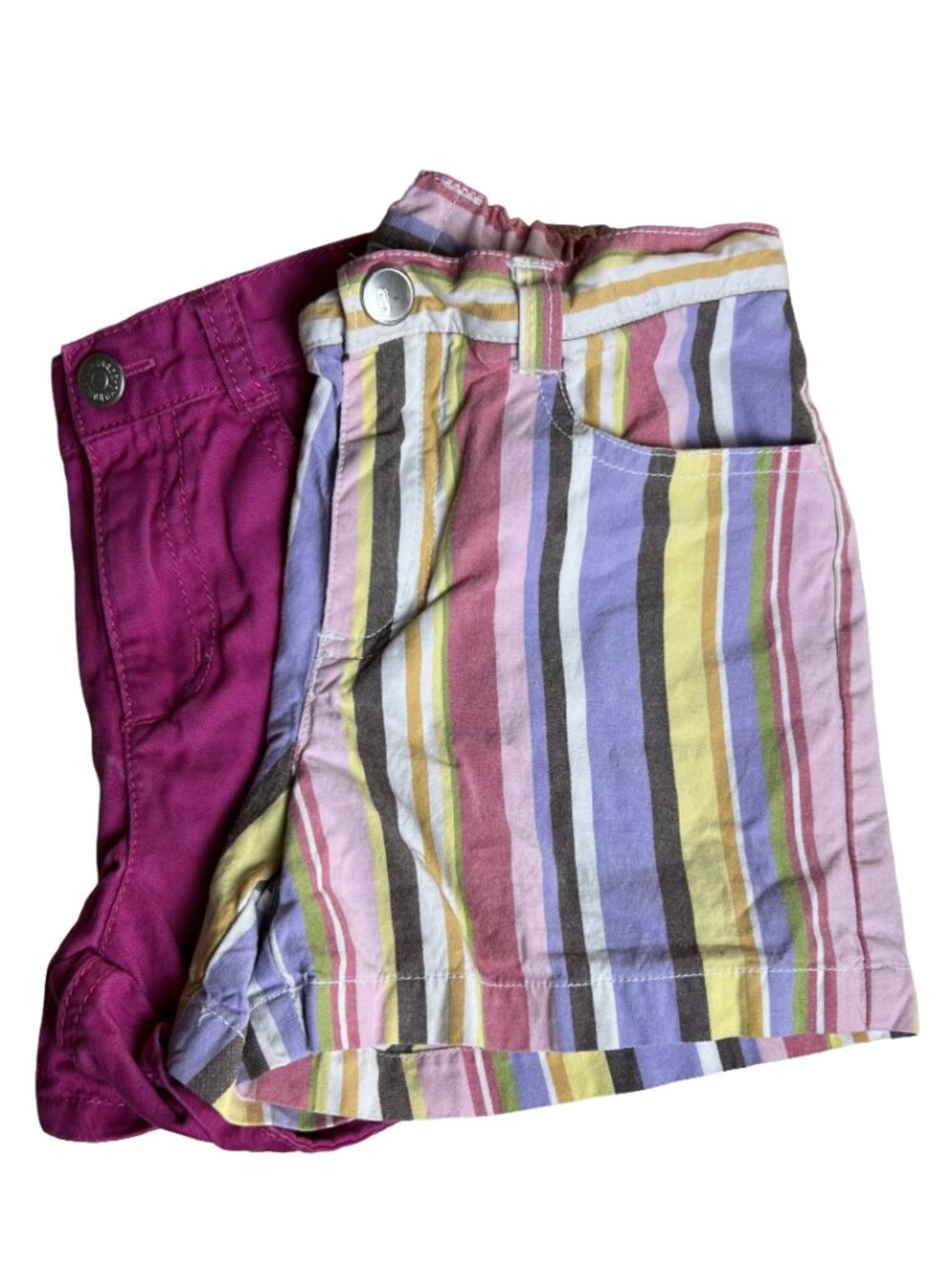 Vintage Y2K Gymboree Girls Shorts Set Striped Pink Size 8